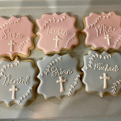 Communion & Baptism Decorated Cookies