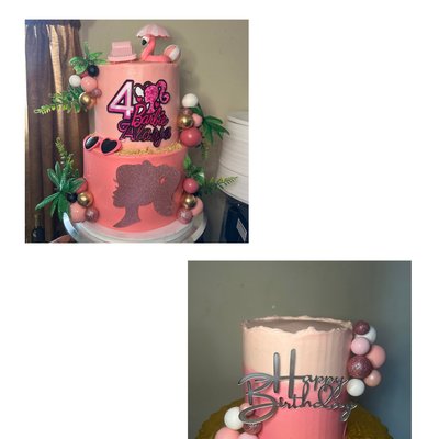 2 Tiered Cake & Smash Cake 