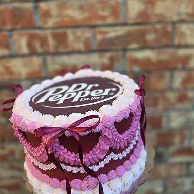 Dr. Pepper Theme Cake 