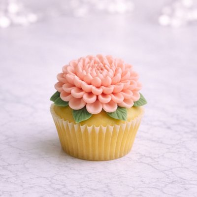 Custom Floral Mini Cupcakes