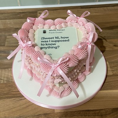 Vintage Heart Cake