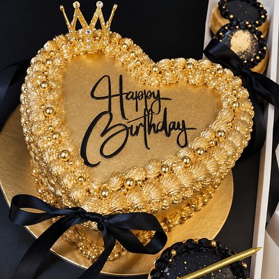 Golden Heart Cake