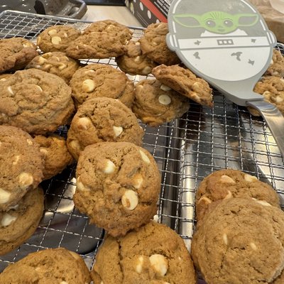 Sourdough White Chocolate Espresso Cookies