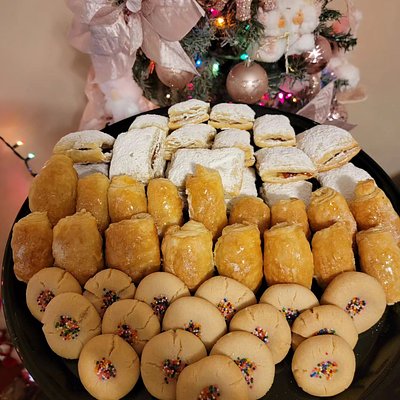 Bandeja Quesitos,pastelillos Y Polvorones