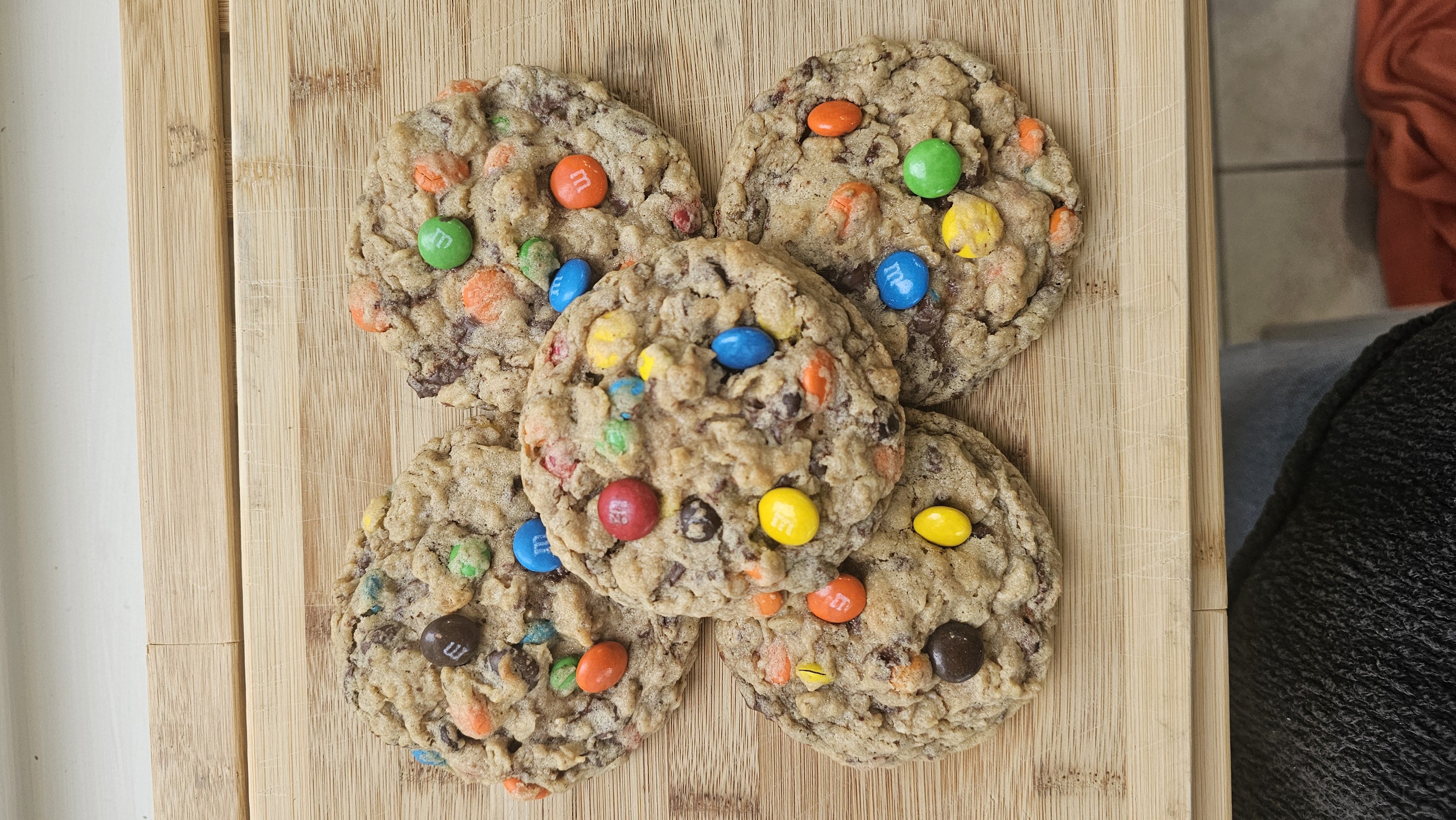 Monster Cookies (Oats, PB, CChips, M&Ms)