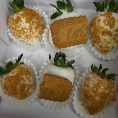 *New* Biscoff Covered Strawberries 