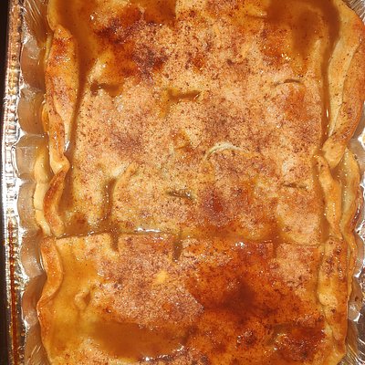 Double Crusted Peach Cobbler Full Pan