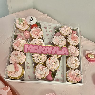 Number/Letter Cupcakes
