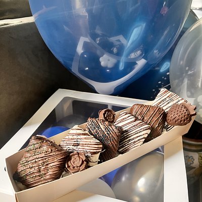 6 Count Chocolate covered Rice Krispie
