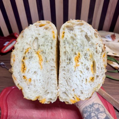 Cheddar & Onion Sourdough Bread 