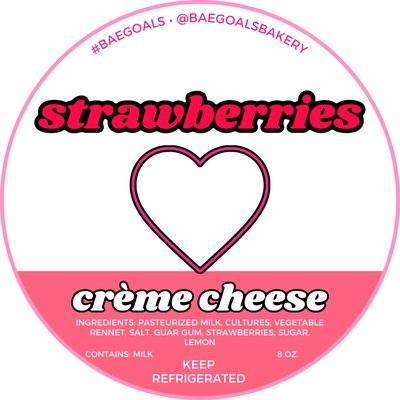 Strawberry Crème Cheese 8oz
