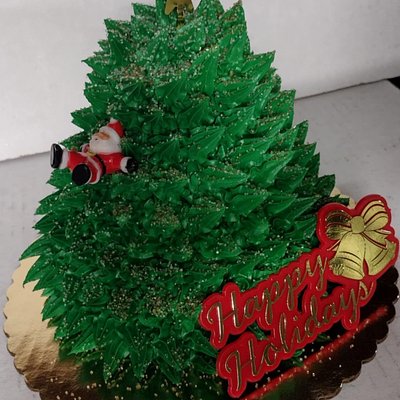 3D Christmas Tree Cake