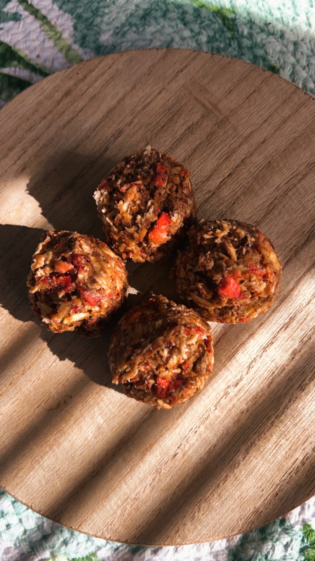 Strawberry Protein Balls