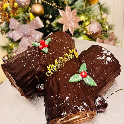 Christmas Log Cake