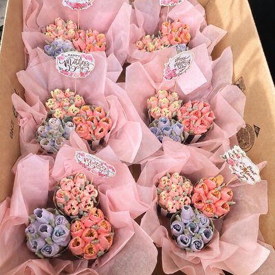 3 Cupcake Bouquets 
