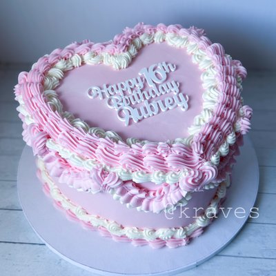 10 Inch Heart Cake ( 2 Layers)