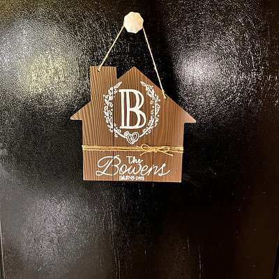 Hanging Wooden Sign 