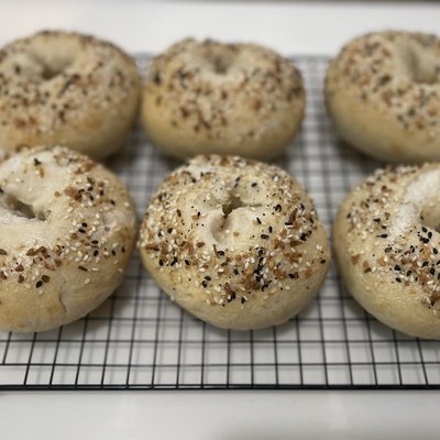 Everything Sourdough Bagels