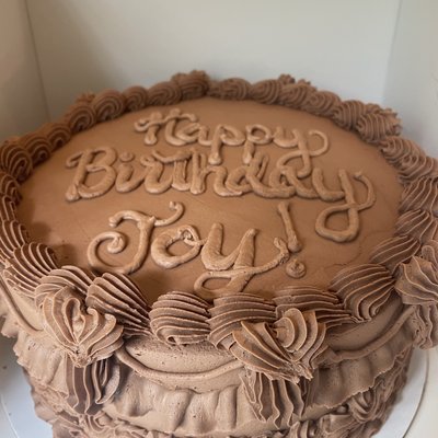Chocolate Buttercream Frosted Cake
