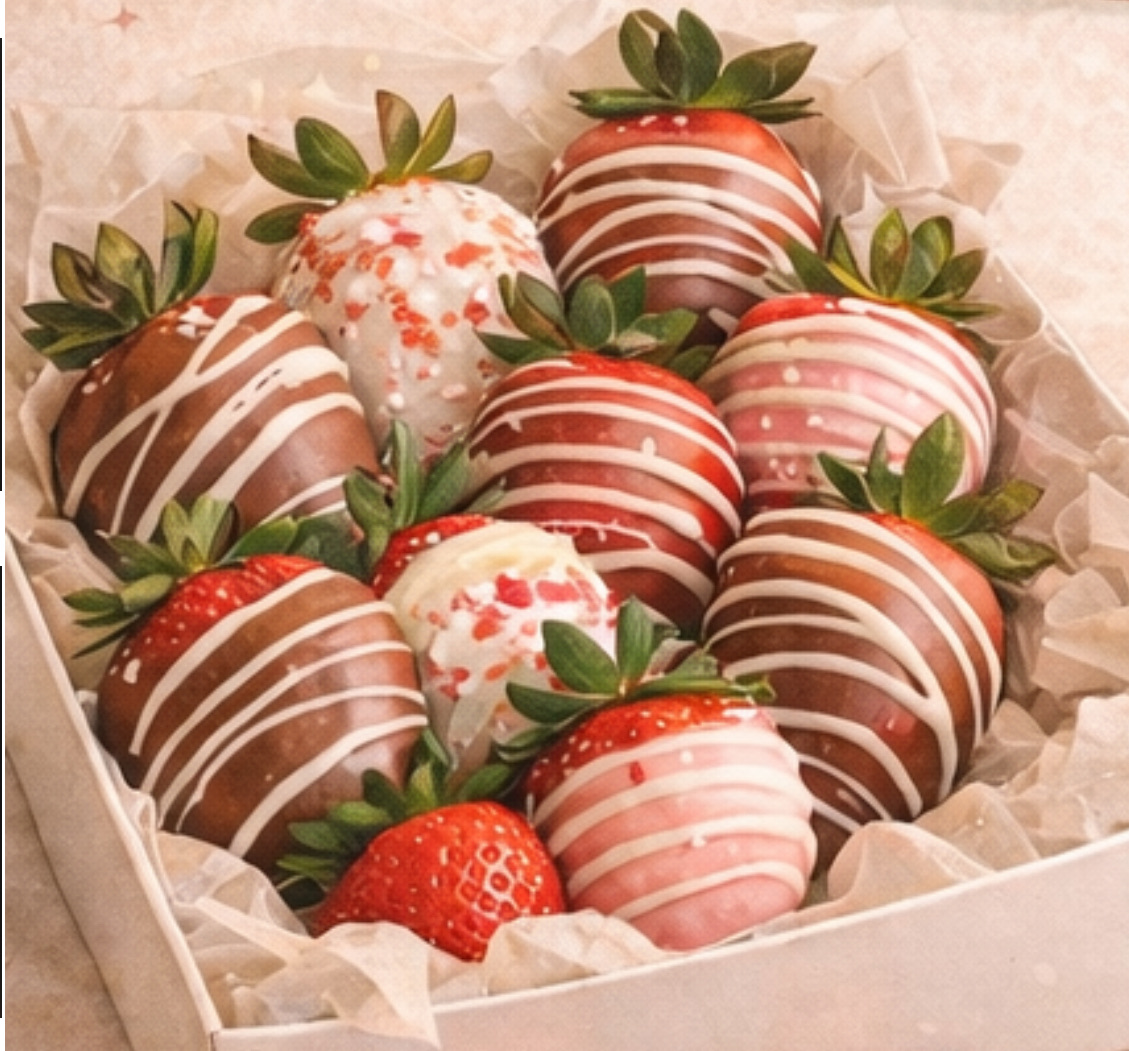 Valentines Special: 12 Chocolate Covered Strawberries 