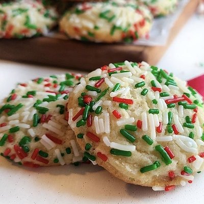 Holiday Sprinkle Cookies