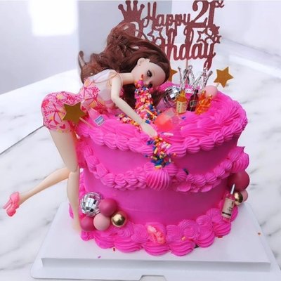 Drunken barbie Cakes 