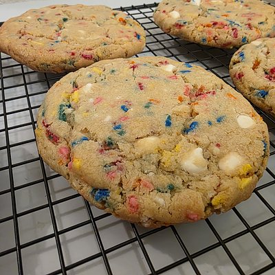 White Chocolate Confetti Cookies