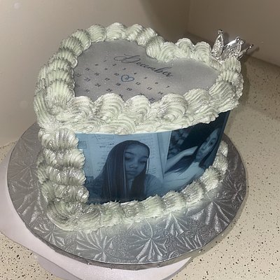 Burn Away Heart Cake