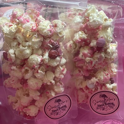 White Chocolate M&M Sprinkle Popcorn 