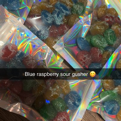 Sour Blue Raspberry Gushers