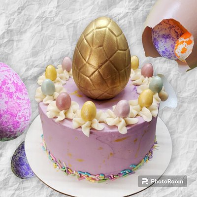 Surprise Egg Easter Cake