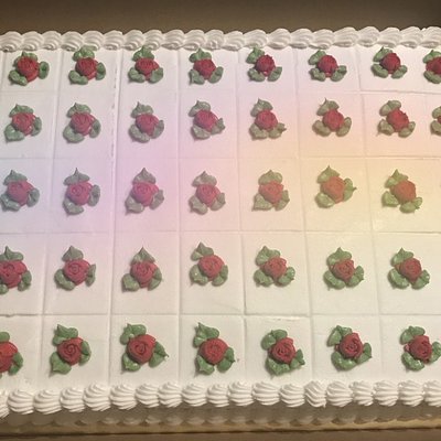 Wedding Sheet Cake- 54 Servings 