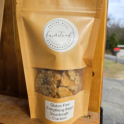 Everything Bagel Sourdough Crackers