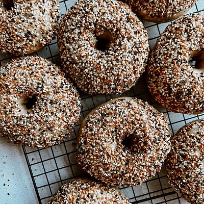Everything Sourdough Bagels - Pack Of 4