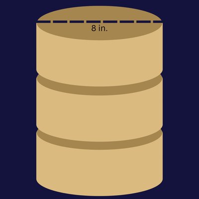 8 Inch, 3 Layer Cake 