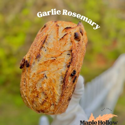 Garlic Rosemary Sourdough Loaf
