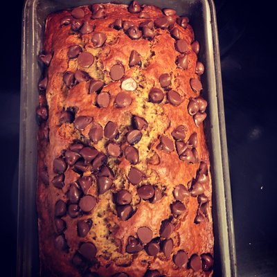 Triple Chocolate Banana Bread Mini Loaf 
