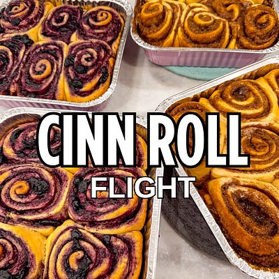 1/2 dozen cinnamon Roll Flights 