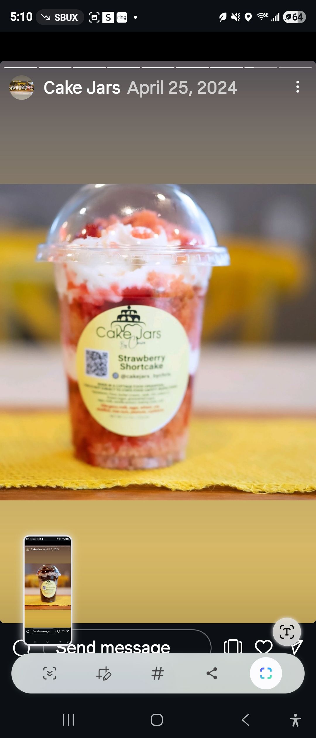 Strawberry SHORTCAKE JAR