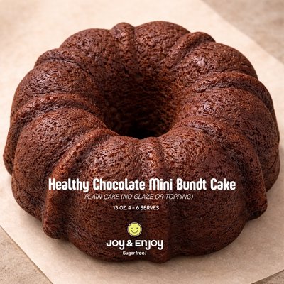 Healthy Chocolate Mini Bundt Cake
