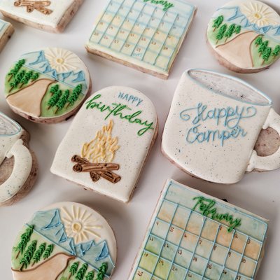 Watercolor Custom Cookies 