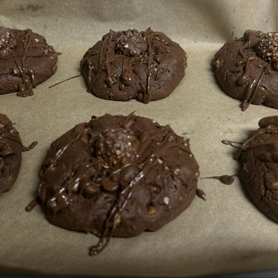 Ferrero Rocher Chocolate Hazelnut Cookies