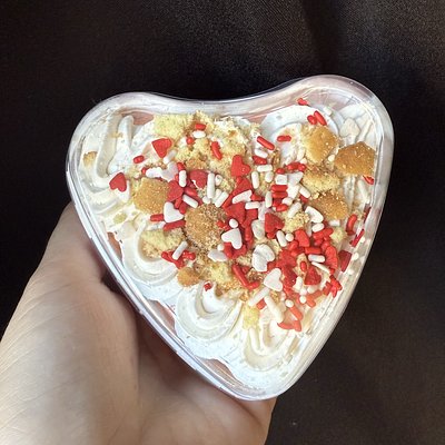 Valentine Themed Banana Pudding Cups 