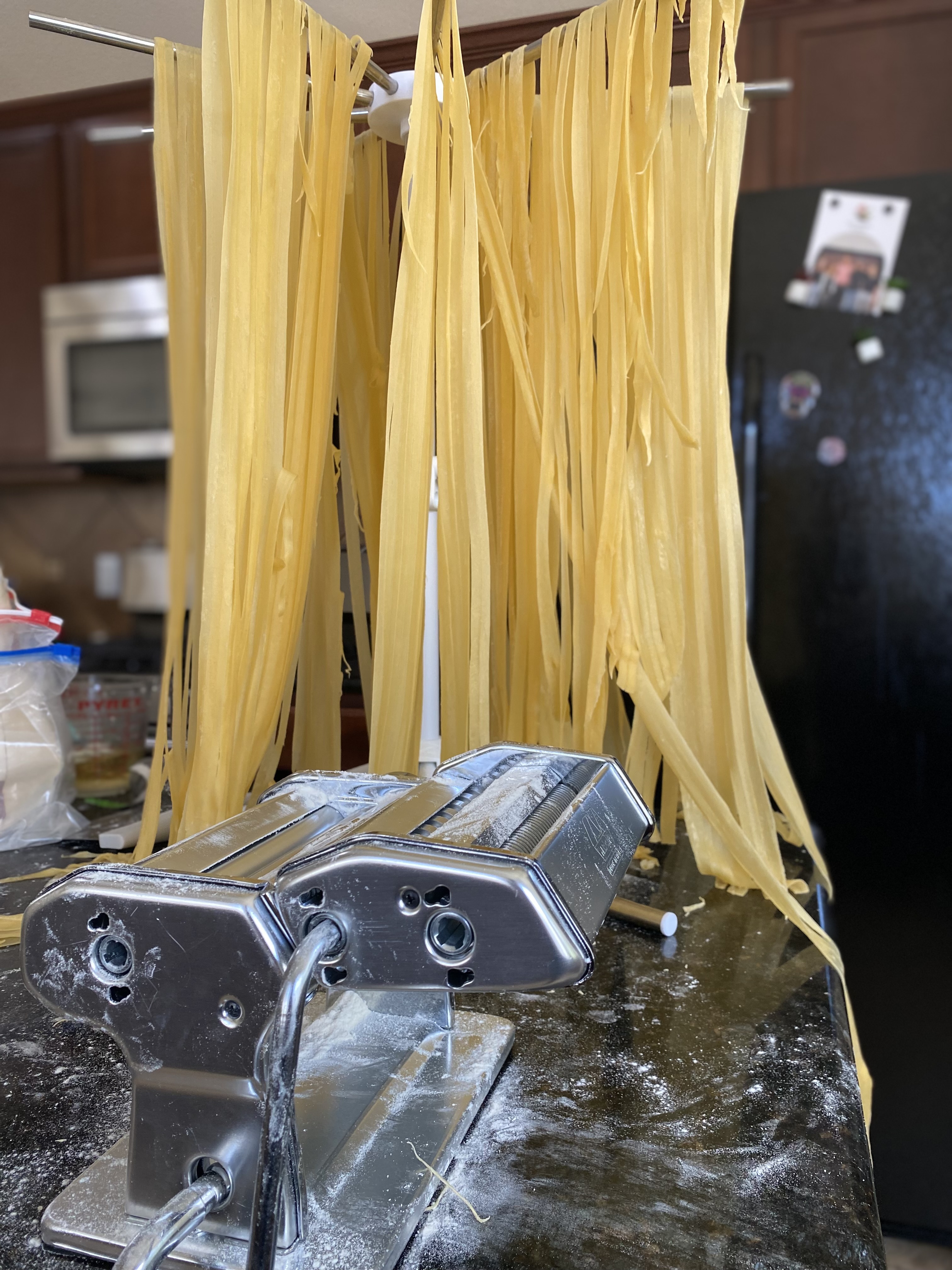 Sourdough Homemade Fettuccine Pasta 🍝 