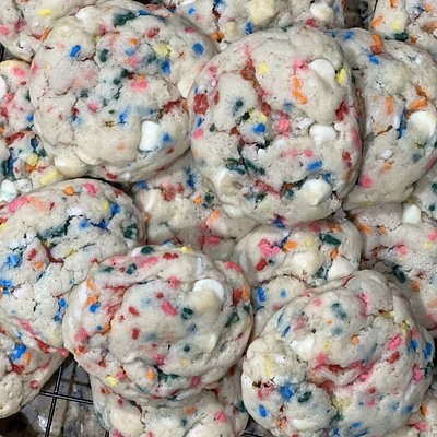 Celebration Funfetti Sourdough White CC Cookies - One Dozen 🥳