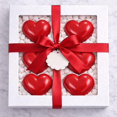 Chocolate-Covered Oreos Hearts Gift Box