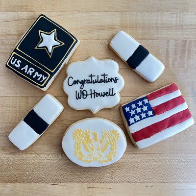 Warrant Officer Graduation Cookies 