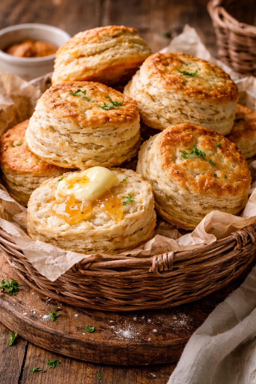 6 Sourdough Buttermilk Biscuits