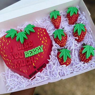 Breakable Heart W/ Strawberries