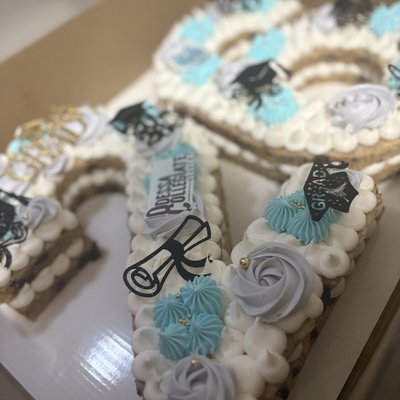 Number / Letter Cookie Cake